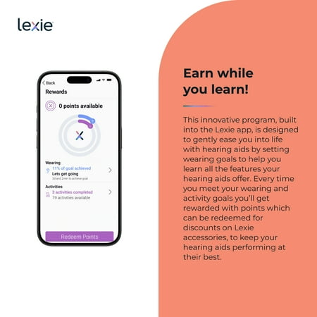 Lexie Hearing - Lexie Lumen self-fitting OTC hearing aids - Silver