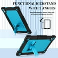 thumbnail image 2 of Kebiory Case for Onn 12.1 Inch Pro Tablet 2024 Model/Onn 12.1" Tablet Pro 100146663 Case,Shockproof Kids Case with Shoulder Strap for Walmart Onn 12.1" Tablet Pro (2024 Model:100146663)(Black/Blue), 2 of 7