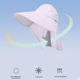 thumbnail image 6 of Kmdttou Sun Hat With Shawl Female Outdoor Riding With Hollow Top Sun Hat Gifts For Women,Foldable Travel Visor Hat, 6 of 8