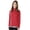 Red, variant on Charles River Apparel 5763 Women's Space Dye Performance Pullover-Black-3XL