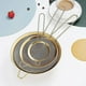 thumbnail image 3 of Gold Fine Mesh Strainer 3 Pieces Set, Golden Flour Sifter For Baking, Stainless Steel Clander, Matcha Tea Strainer, Gravy Separator, Stasher Sieve Pas, 3 of 5