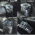 EPAuto Waterproof Car Trash Can with Lid and Storage Pockets