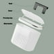thumbnail image 4 of Bote de basura de pared montado blanco con tapa, adecuado para hogar, baño, cocina, dormitorio, pequeño, 4 of 6