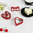 thumbnail image 5 of I Love U Sandwich Molds 3Pcs, Food Grade, Reusable, Non-Slip, Heat-Resistant, Sandwiches Maker, Stainless Steel, Valentine's Day Cookie Vegetables Sandwich Cutters, Kitchen Gadgets, 5 of 8