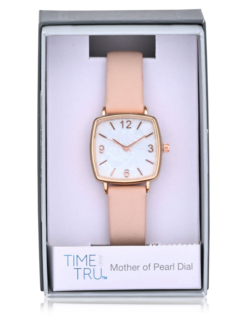 Times Watch Rose Gold w White Leather Band Amazon.com: Timex Women main image 4