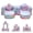 Multicolor, variant on Baxluxe Glow in the Dark Kids Couch Cover Only (No Foam Included), Soft Toddler Sofa Replacement Slipcover for Playroom, Bedroom, Nursery, Pink