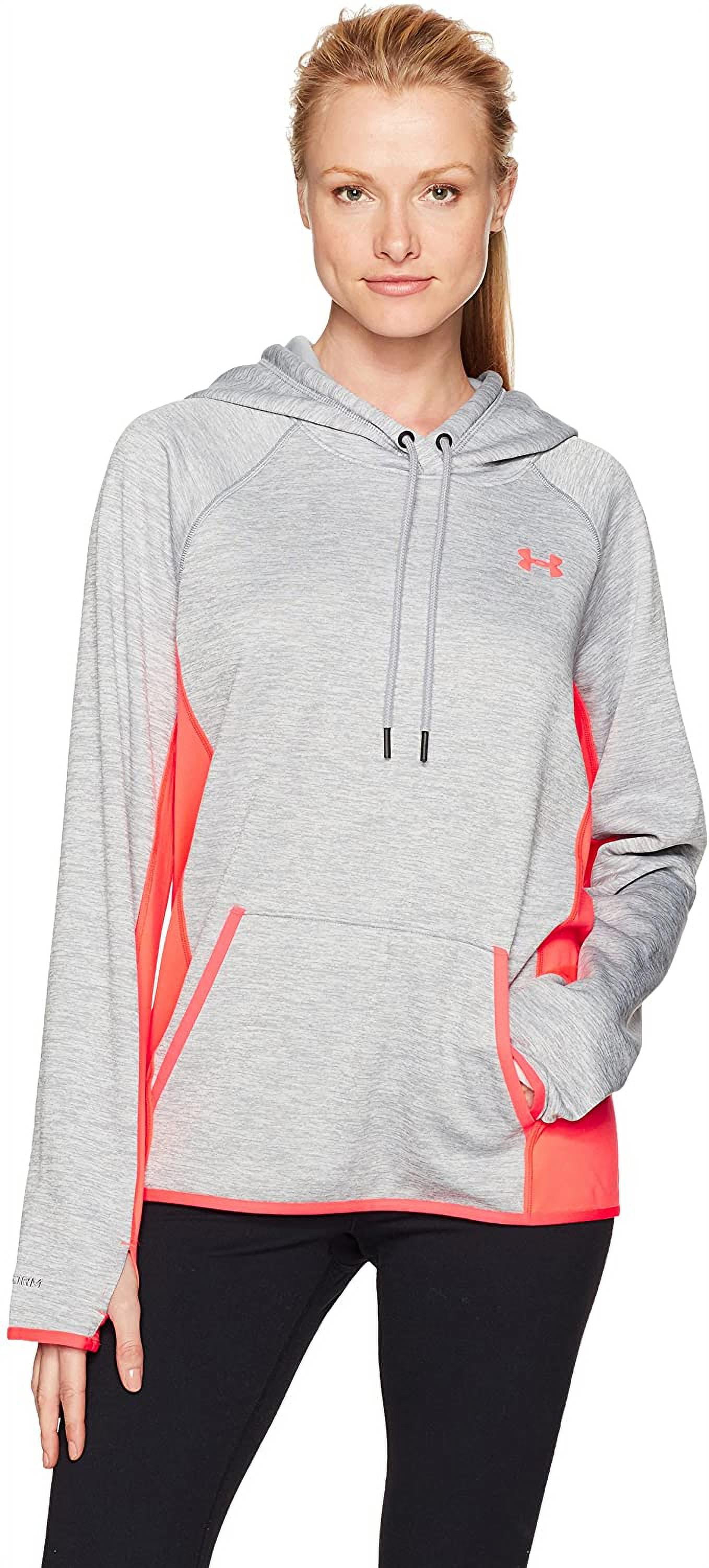 Under Armour Womens Storm Fleece Hoodie Black Sports Gym Breathable Lightweight 