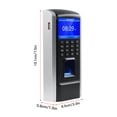 thumbnail image 2 of Riwcyla Fingerprint Access Control Time Attendance Machine Biometric Time Employee Checking,in Recorder FingerprintPassword/ Recognition Multi,language with Software Support U Disk Export Report fo, 2 of 6