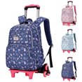 thumbnail image 2 of Trolley Backpack Creative 6-Wheel Big Capacity Rolling Backpack School Bookbag, 2 of 8