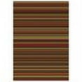 thumbnail image 2 of Milliken Top 30 Area Rug Canyon Dark Red Striped Patterned 5' 4" x 7' 8" Rectangle, 2 of 2