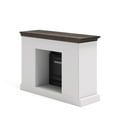 Whalen Allston Barn Door Fireplace TV Stand for TVs up to 58", White