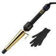 thumbnail image 1 of HOT TOOLS Pro Signature Gold Large Tapered Curling Iron + Wand,, 1 of 7