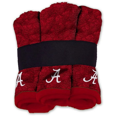 NCAA Alabama Crimson Tide Wash Cloth Set, 6pk
