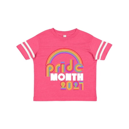 

Inktastic Pride Month 2021 Rainbow Retro Look Gift Toddler Boy or Toddler Girl T-Shirt