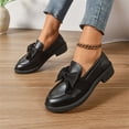 thumbnail image 4 of Willtoo Ladies Patent Leather Loafers with Bow, Pink Slip-On Flat Shoes, Casual Comfort Footwear, 4 of 6
