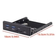 thumbnail image 2 of NATEFEMIN Compact Front Panel for PCs, Combines USB 3.0, Type-C, & Micro SD/TF Reader for Data Management, 2 of 2
