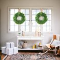 thumbnail image 5 of VerPetridure Artificial Wreath 16inch Faux Green Leaves Wreath for Door Wall Window Decor, 5 of 9