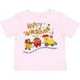 thumbnail image 3 of Inktastic Happy Thanksgiving Turkey Train with Food Boys or Girls Toddler T-Shirt, 3 of 5
