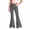 Gray, variant on HAJWOH Girls Flare Pants High Waist Slim Fit School Uniform Y2K Bell Bottoms | Back to School Trousers with Pockets