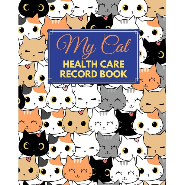 My Cat Health Care Record Book My Cat Profile Medical Records withe