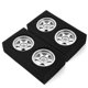 thumbnail image 2 of 8 Piezas de Metal de 2,2 Pulgadas Beadlock Llantas Cubo para 1/10 1/8 CROSSRC SXC10 TRX4 RC Piezas de Actualización de Coche, Plata, 2 of 4