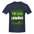 thumbnail image 4 of Bingfone Merry Christmas Men'S Loose Fit Short-Sleeve Pocket T-Shirt, 4 of 7
