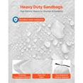 thumbnail image 4 of KFFKFF Empty Sandbags, 200 Packs 16 x 26 in, Durable Sand Bags with Ties, 50lb Capacity Woven Polypropylene, Tear-Resistant & UV-Resistant for Flood Control and Barriers, 4 of 9