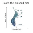 thumbnail image 5 of pegatinas Muraux Plume En Bleu9030 Cm) I Dcoratifs Pegatina Mural Oiseaux Poster Moderne I Dco Pour Salon Chambre Cuisine Couloir Meubles Bains Carr, 5 of 5