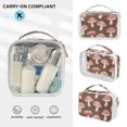 thumbnail image 5 of Mushrooms Brown Clear Cosmetic Bags with Handles PVC Toiletry Bags Zipper Waterproof Portable for Traveling 2 Pcs, 5 of 7