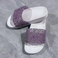 thumbnail image 5 of WUANDIXFA Beach Shoes for Kids Girls Kids Sandals Girls Cloud Slides Pillow Slippers Little Kids Bathroom Slippers Non-Slip Shower Shoes Beach Shoes Pool Summer Slides Purple,Size US 12.5, 5 of 7