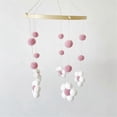 thumbnail image 2 of Nordic Fur Ball Flower Wind Chime Bed Bell Baby Room Decoration B, 2 of 5
