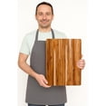 thumbnail image 5 of Teakhaus Cutting Board - Large (L) Teak Wood Cutting Board 20”L x 15”W x 1.5” Thick - Sustainably Harvested and FSC Certified - Knife Friendly with Natural Oil Finish, 5 of 9