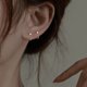 thumbnail image 3 of Pendientes de circonita cúbica con forma de gota de agua para dormir sin recoger, pendientes de lujo ligeros de moda, pendientes de aguja de plata S925, 3 of 6