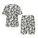 thumbnail image 1 of Balery Cute Panda Conjunto de Pijama Infantil de Manga Corta con Estampado – Ropa de Dormir de Algodón Suave-Large, 1 of 6