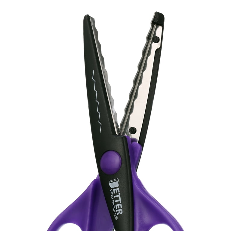 Scissors, IBayam 8\" All Purpose Scissors Bulk 3-Pack, Ultra Sharp 2.5mm Thick Blade Shears Comfort-Grip For Aesthetic Fun Cute School Office Teacher Desk Crafts And Art Supplies Accessories Essential