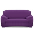 thumbnail image 4 of NewHome Sofa Cover Printed Stretch Sofa Furniture Cover Soft Sofa Slipcover Purple 3S, 4 of 5