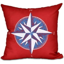 Simply Daisy 16" x 16" Compass Geometric Print Pillow
