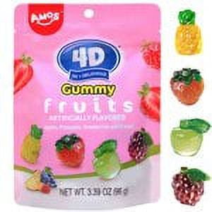 Amos 4D Gummy Fruits, 8pc
