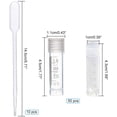 thumbnail image 3 of 1 Set 50 Pack 1ml Plastic Graduated Tube Mini Clear Essential Oils Sample Bottles with 10pcs Plastic Droppers for Essential Oils Chemistry Lab Chemicals Perfumes Cosmetic Liquid, 3 of 7