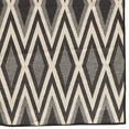 thumbnail image 4 of Linon Salonika Diamond Reversible Woven Wool 5'x8' Rug in Gray, 4 of 4