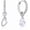 C, variant on 925 Sterling Silver Hoop Earrings for Women, Platinum Plated, Hypoallergenic Dangle Drop Huggie Earrings with CZ Initial Letter, Lightweight Personalized Jewelry Gifts for Mom, Wife, Birthday
