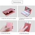 thumbnail image 3 of Porte-cartes de Visite Portable en Métal Inoxydable (Argent), 3 of 5