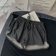 thumbnail image 1 of Pantalones cortos holgados para niños Joker de cintura alta, informales, de pierna ancha, deportivos, con forma de A, para verano, 1 of 6