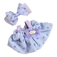 thumbnail image 2 of Falda con tirantes para muñeca de peluche, ropa de juego de simulación, falda con tirantes para muñeca de 7,87'' violeta, 2 of 9