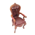 thumbnail image 2 of Silla para Casa de Muñecas, Modelo de Decoración DIY, Muebles en Miniatura Decorativos para Casa de Muñecas, Decoración de Muebles para Habitación, 1/ Marrón oscuro, 2 of 8