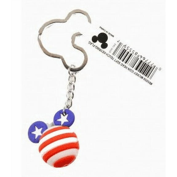 Mickey Mouse USA Flag Icon Ball Keychain