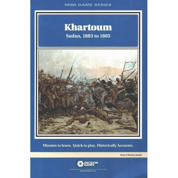 Decision Games Khartoum Sudan 1883-1885 Mini Game Series DCG 1730