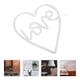 thumbnail image 3 of 1pc LED Forma de corazón lámpara decorativa neón luz amor letra diseño luz blanca, 3 of 5