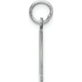 thumbnail image 2 of Sterling Silver Silver/Rhodium-Plated Elongated Number 11 Charm Made In United States qes11, 2 of 5