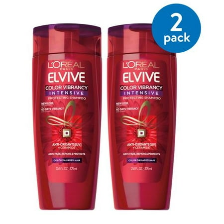 L'Oreal Paris Elvive Color Vibrancy Intensive Shampoo 12.6 FL OZ (Pack of 2)